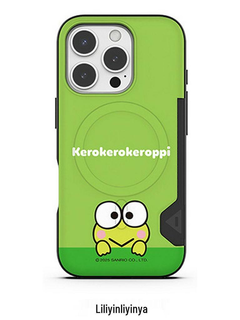 Magnetische Schutzhülle für iPhone 17 Pro Max mit Kartenschlitz - Hello Kitty & Kuromi