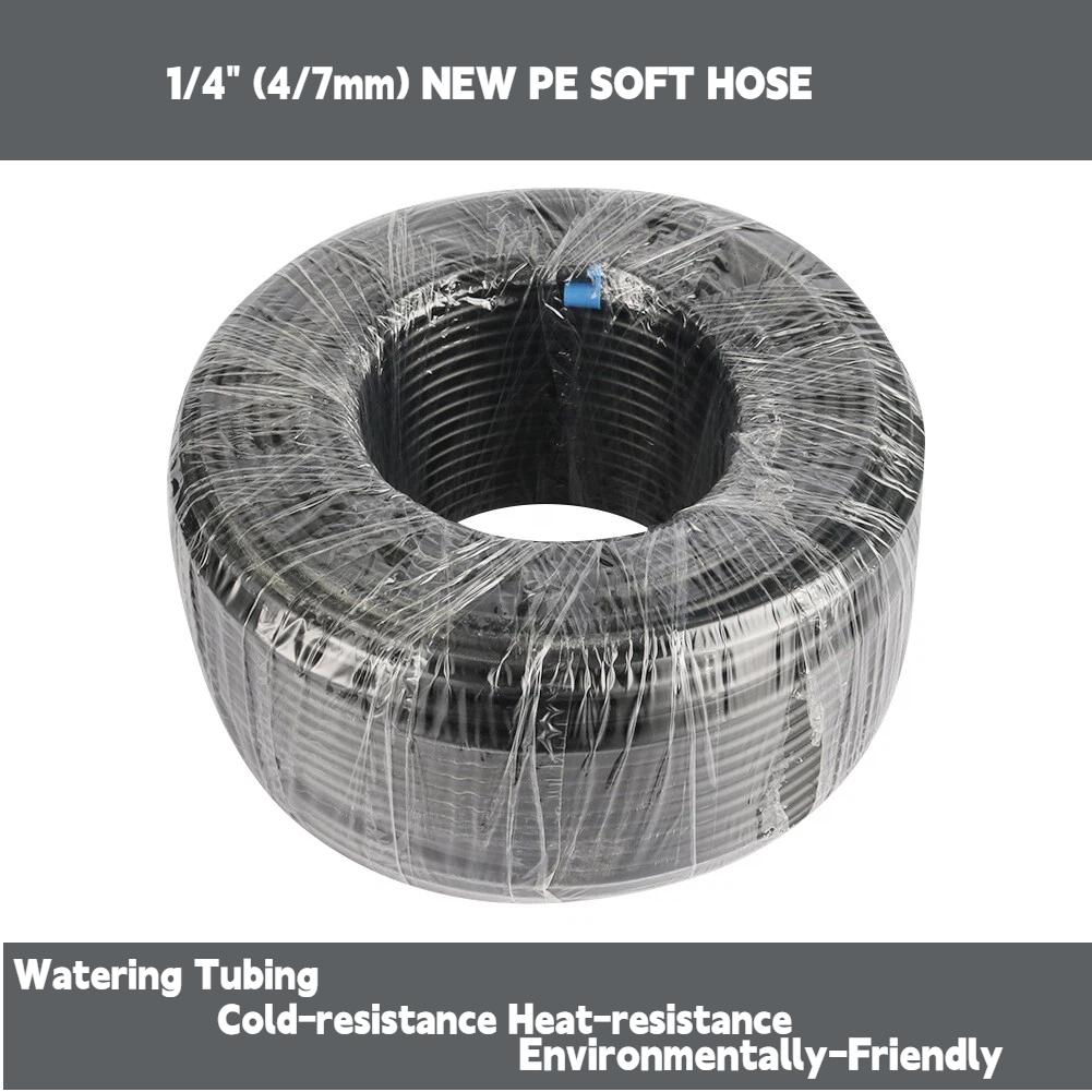 10m 1/4'' PE Tubing Water Pipe Low Pressure Misting System Hose ID 4mm OD 6.35mm 4/7mm Garden Irrigation Agriculture Tube