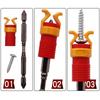 1/5Pcs Screw Holder Tool - Plastic Screw Positioning Guide For Woodworking Drilling With Non-Slip Grip & Depth Control - Carpent