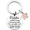 Unique Friendship Keyring Stainless Steel Key Chain Never Fades Or Breaks Birthday Christmas Gift
