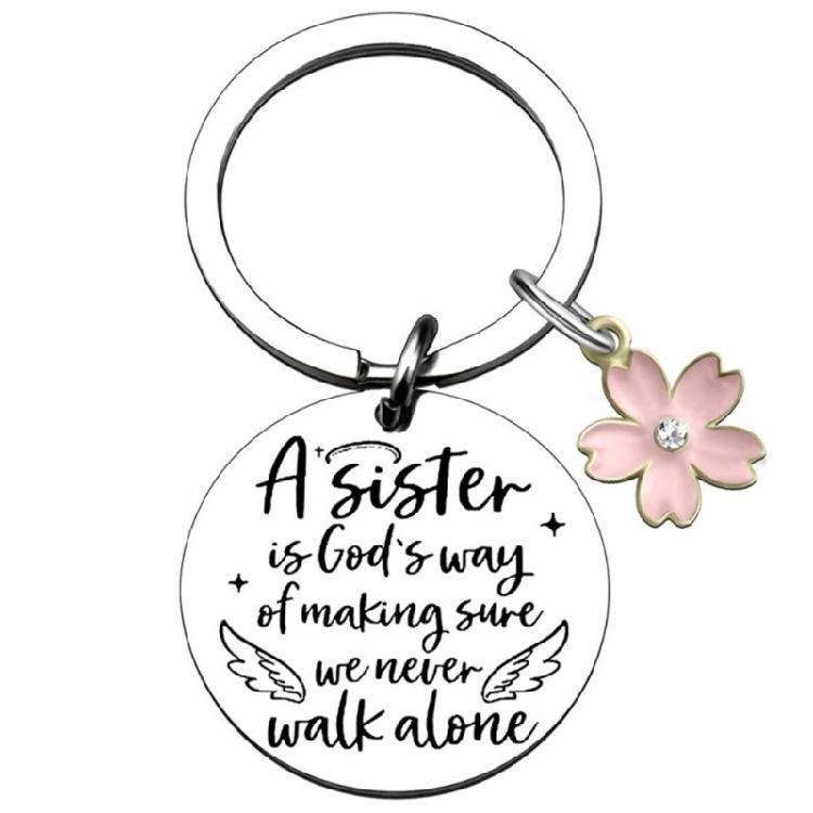 Unique Friendship Keyring Stainless Steel Key Chain Never Fades Or Breaks Birthday Christmas Gift