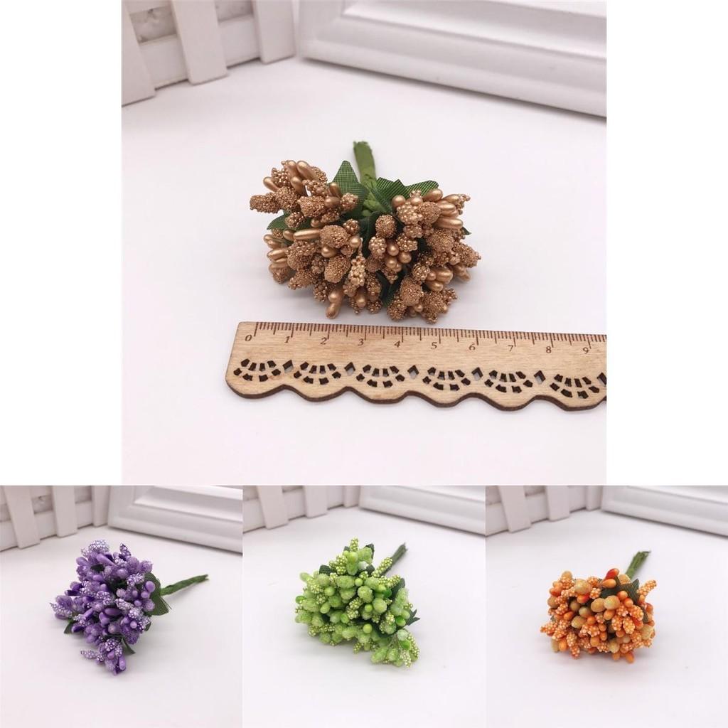Elegant 12pcs Small Pearl Berry Bunch For Beautiful Diy Wreath And Wedding Decor