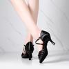 Professional Women Ballroom Dancing Shoes Ladies Latin Dance Shoes Salsa Tango Heeled 7CM