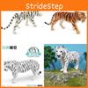 Cute Hollow Plastic Tiger Display Model For Children Animal Learning Playtime Fun