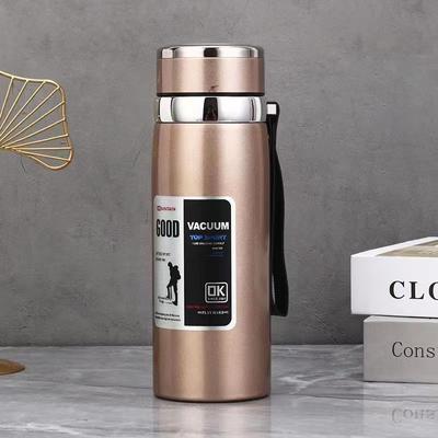 Thermoskanne aus Edelstahl mit großem Fassungsvermögen für Outdoor-Aktivitäten – hält Getränke 24 Stunden warm und kalt – 1000 ml Wasserflasche