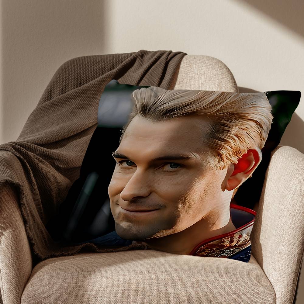 Billy Butcher Movie Homelander The Boys Pillow Case Pillow Case Living Room Sofa Cushion Cover Suitable For Home Bedroom Room