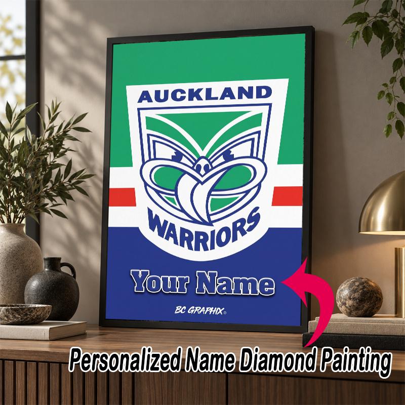 Custom Name Wigan Warriors 5D Diamond Painting Personalized Full Drill Diamond Art Kit Gift