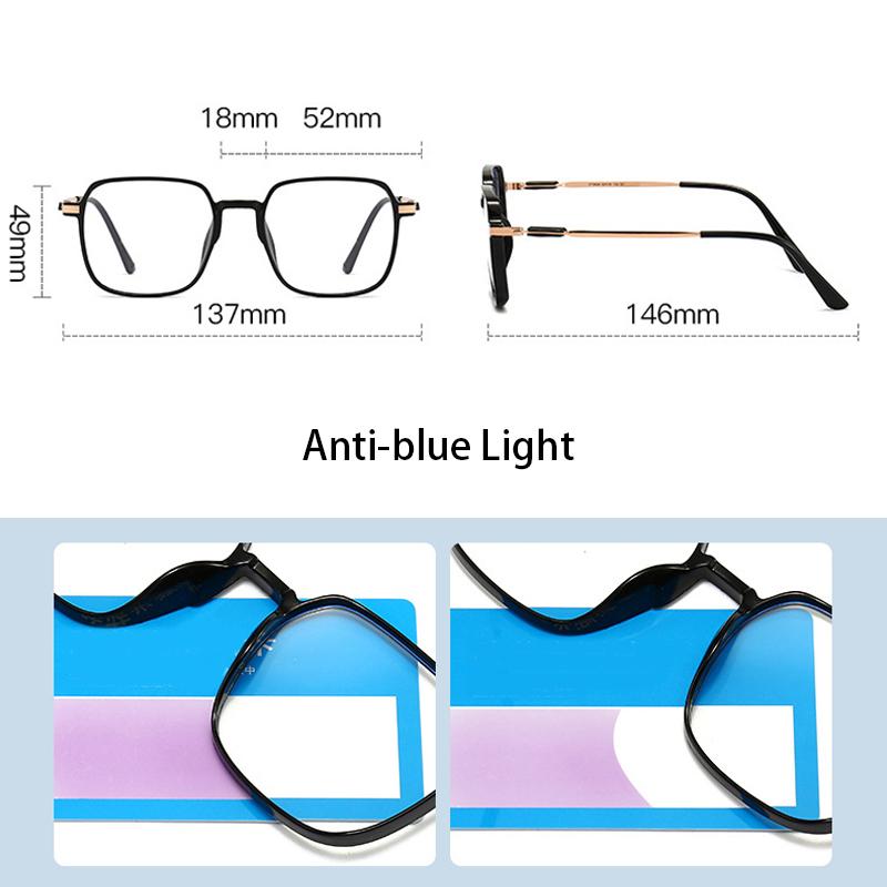 Transparent Computer Glasses Frame Women Men Anti Blue Light Squre Eyewear Blocking Glasses Optical Spectacle Eyeglass