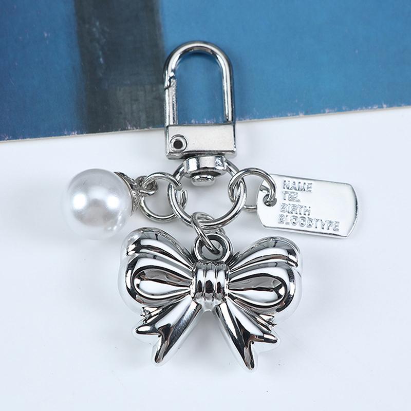 

High Quality Bow Pendant Keychain For Women Men Sweet Car Keyring Exquisite Backpack Decoration Accessories Gifts