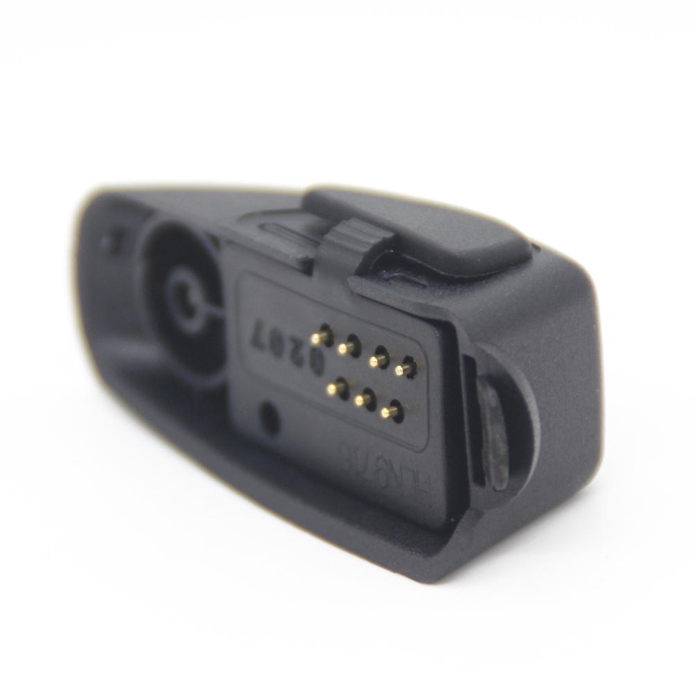 1× Earpiece Headset Mic Audio Adapter Converter For Motorola Walkie Talkie Radio