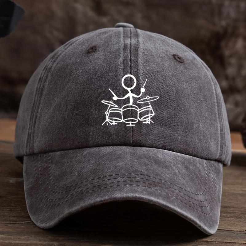 Fun printed baseball cap, unisex outdoor sports sun protection hat, fashionable and versatile duckbill cap