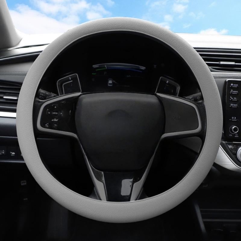 Odorless Silicone Car Steering Wheel Cover Nonslip Textured Surfaces Breathable Design for 32cm To 40cm Wheels
