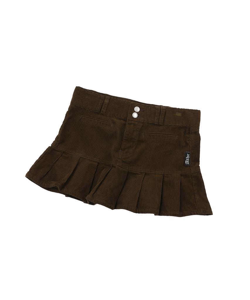 Andy Other Brown Corduroy Mini Skirt