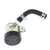 Universele Motorfiets Ronde Remvloeistofreservoir Transparante Oliebeker Met Rubberen Slang Voor Retro Schijfrem Hoofdcilinder Refit