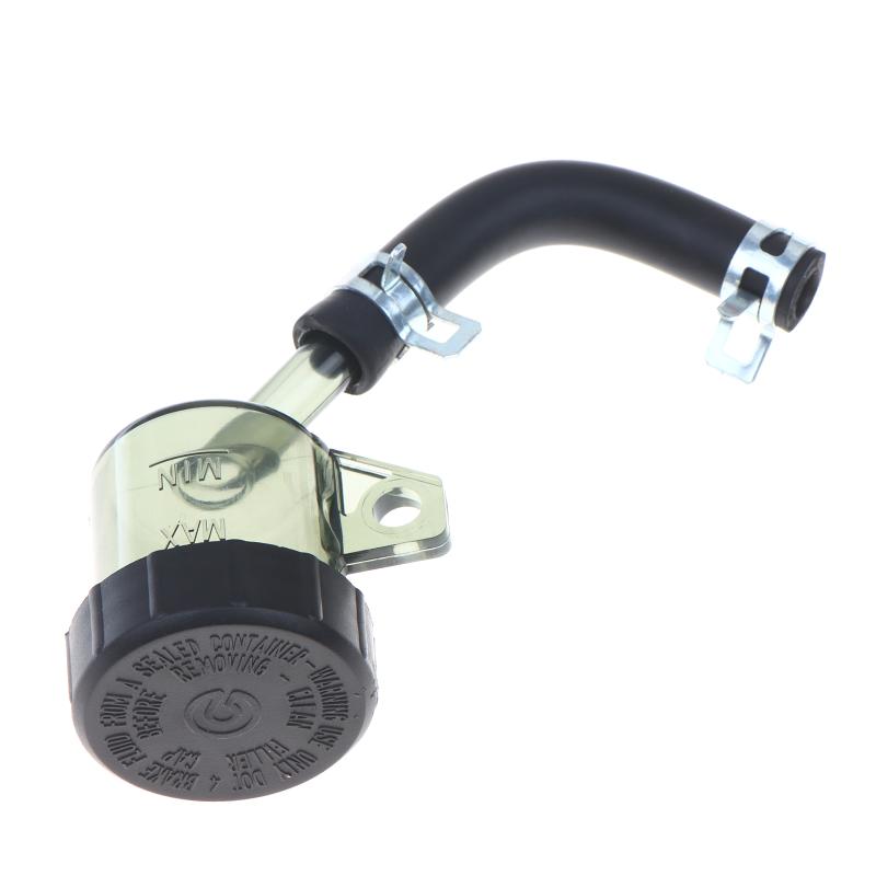 Universele Motorfiets Ronde Remvloeistofreservoir Transparante Oliebeker Met Rubberen Slang Voor Retro Schijfrem Hoofdcilinder Refit