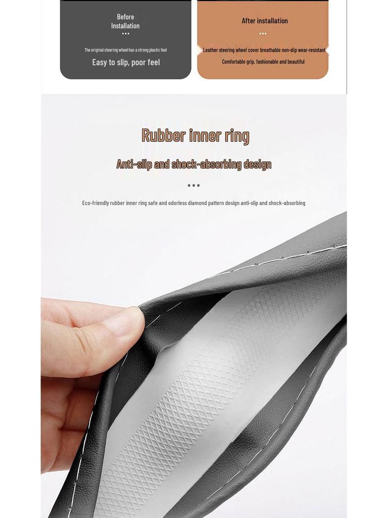 MG Ultra-Thin Non-Slip Steering Wheel Cover for MG7/MG5/Scorpio/MG4 EV - Universal Fit, All-Season, Lightweight.