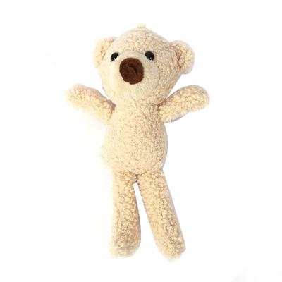Hot! 20 Cm High Bear  Doll  Backpack  Pendant Solid Color Plush Stuffed Animal Bear Toy