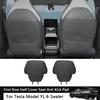 For Tesla Model YL 6-Seater Car Seat Back Anti Kick Pad Leather Full Surround Seat Back Anti Scratch Protector Car Accessories