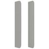 Vidaxl Wingback Headboard, Light Gray, 103X16X118/128 Cm, Fabric