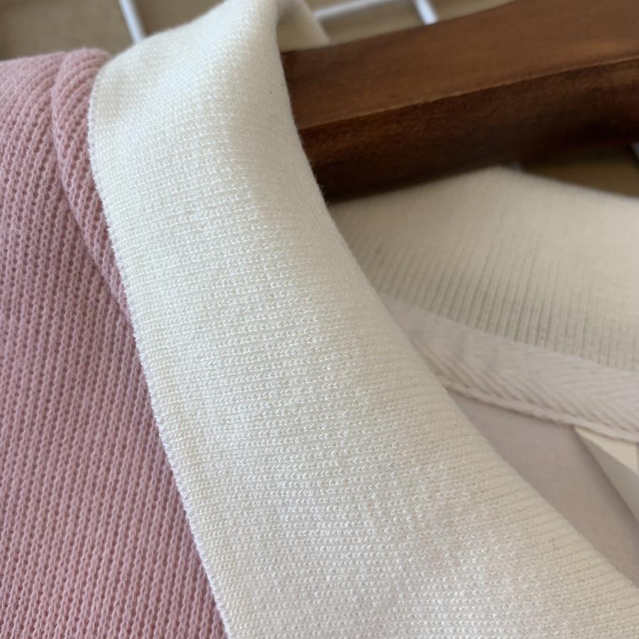 Frühling und Herbst Neu Koreanisch Bestickt POLO-Kragen Locker Student Vielseitiger Pullover Damen Dünne Jacke Top