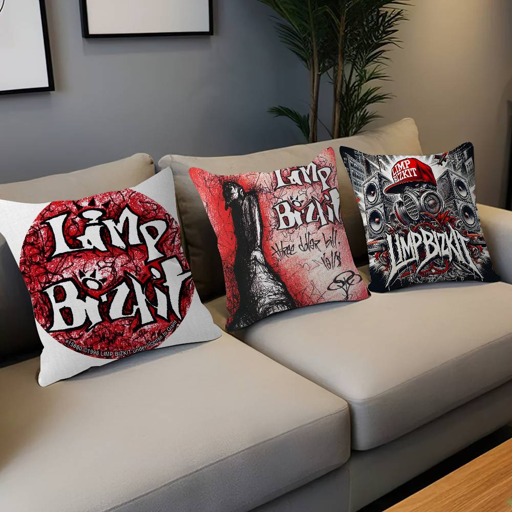 L-Limp Band B-Bizkit Cushion Cover Inches Farmhouse Decor Home Throw Pillow Covers for Couch Decorations