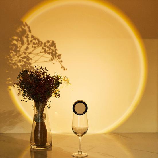 LED Light Brightness ABS Dual Mode Adjustable Compact Cabinet Light LED Sunset Projection