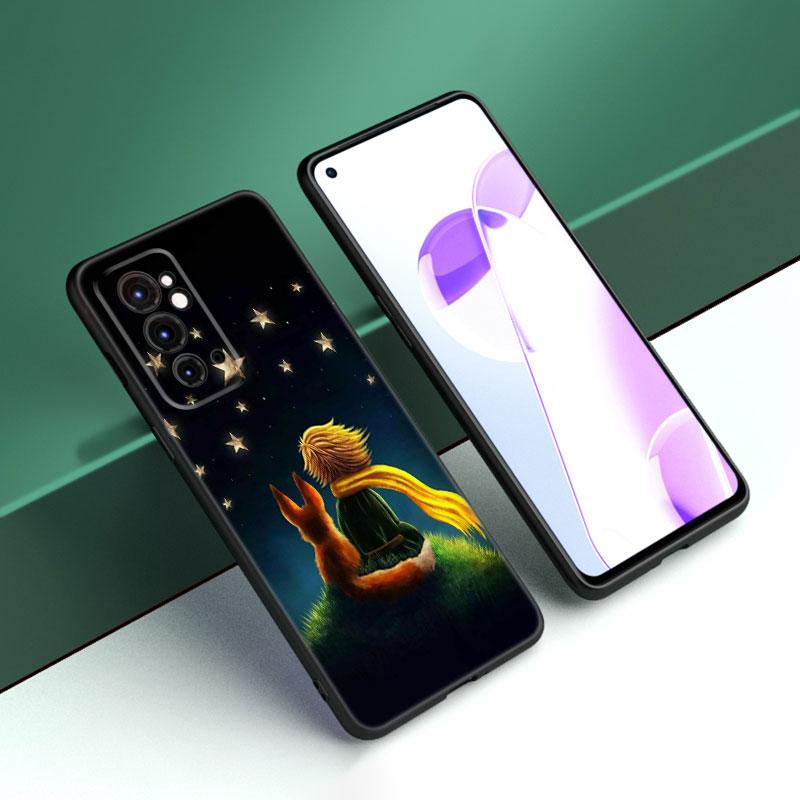 The Little Prince Black Silicone Phone Case For OnePlus 9 10 11 12 ACE 2V Pro 9RT 10T 10R Nord CE 2 3 Lite N10 N20 N30 5G