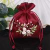 Candy Bag Embroidery Flower Drawstring Bag Perfume Spice Bag Festive Sugar Bag  Ladies