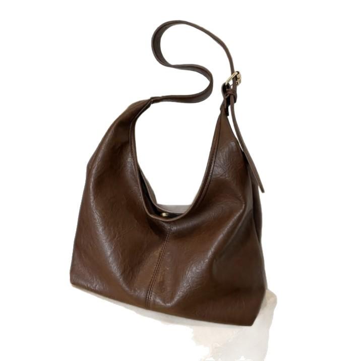 2025 New Trendy Fashion Korean Tote Bag Retro Commuter Bag Women's Bag Versatile Casual Large Capacity Underarm Bag