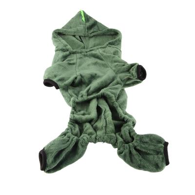 Hund Dinosaurier Kostüm Mode Niedlich Warm Flauschiger Hoodie Welpe Winter Outfits für Hunde Katzen Haustiere S