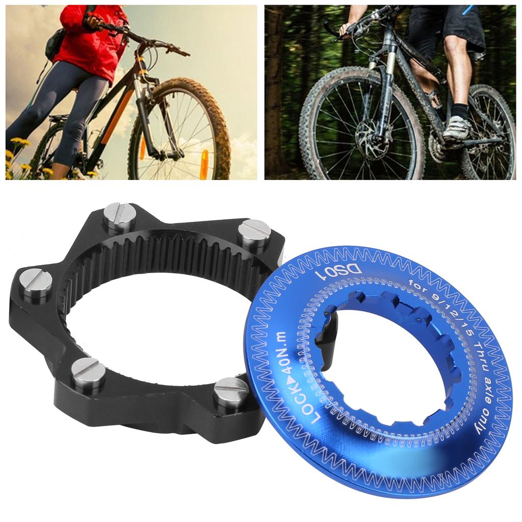 Center Lock Adapter 6 Bolts Center Disc Brake Rotor Conversion Seat for Bicycle Mountain Bike(Black