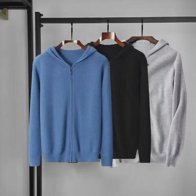 Erkek Retro Kore Modası Kapüşonlu Örme Hırka - Sıcak Sonbahar/Kış Kazak.