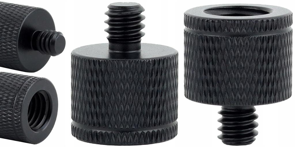 Adapter reduction sleeve 1/4" to M10 tripod black lamp stand 20 mm