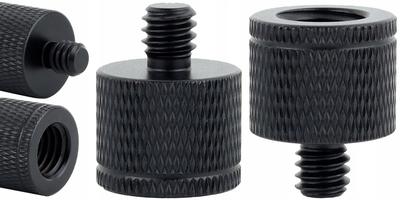 Adapter Reduction Sleeve 1/4" To M10 Tripod Black Lamp Stand 20 Mm
