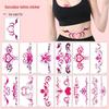 Waterproof Succubus Temporary Tattoo for Waist, Abdomen, Ankle, or Leg - Long-Lasting Demon Heart Spade Design