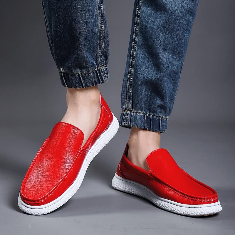 Fashion Genuine Leather Man Loafers Luxury 2024 Casual Shoes For Men Boat Shoes Handmade Men Slipon Driving Shoes Male Moccasins Zapatos