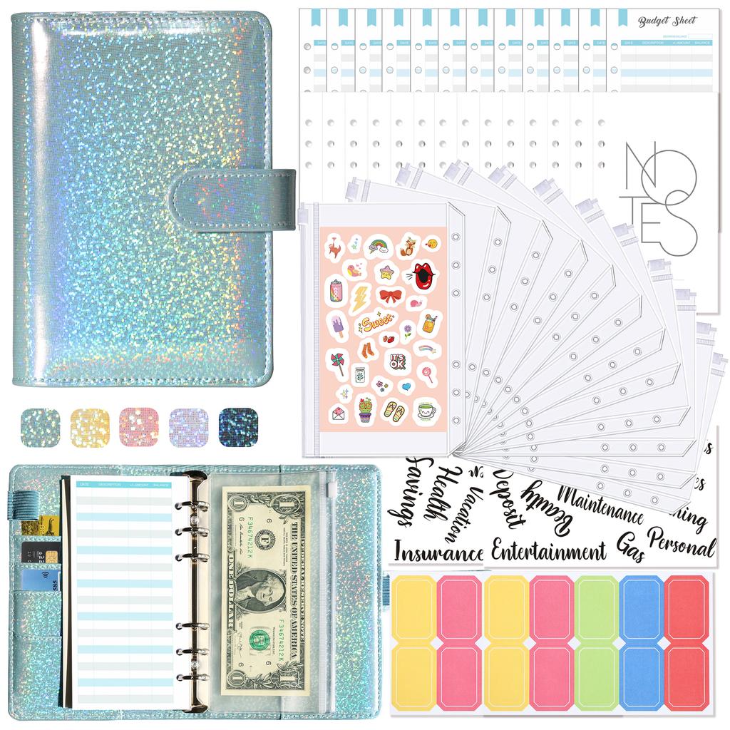 A6 Money Budget Planner Pořadač s obálkami na zip Peněžní obálky pro rozpočtování Money Organizer pro hotovostní rozpočet Binde