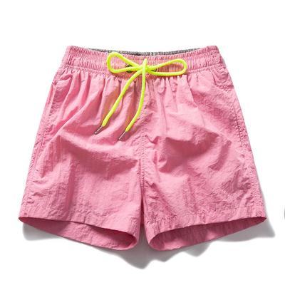Men's Trendy Color-Block Summer Beach Shorts: Loose-Fit, Casual Sportswear