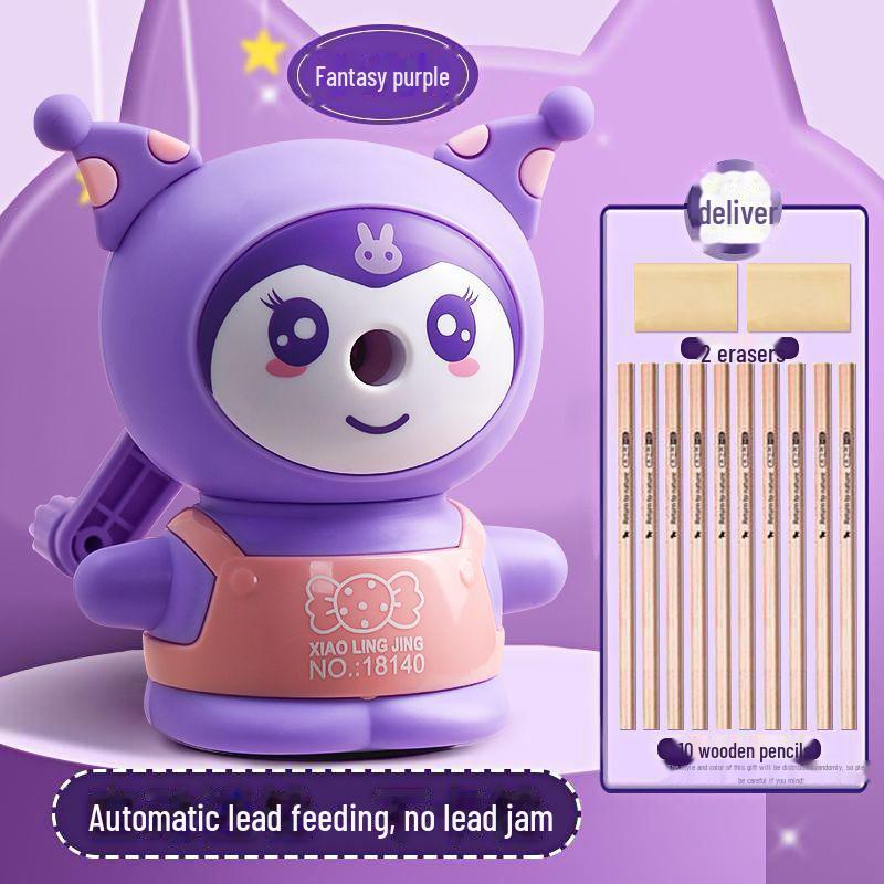 Coulomi Hand-Cranked Pencil Sharpener: Automatic Lead Feeding for Primary School Students