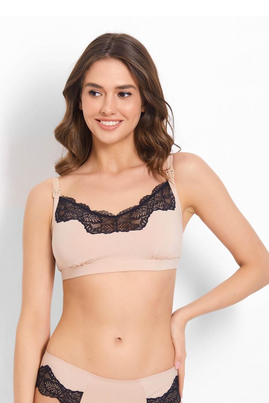 

Топ з м якою чашкою Anabel Arto (74101) 80C прозорий колір чорний