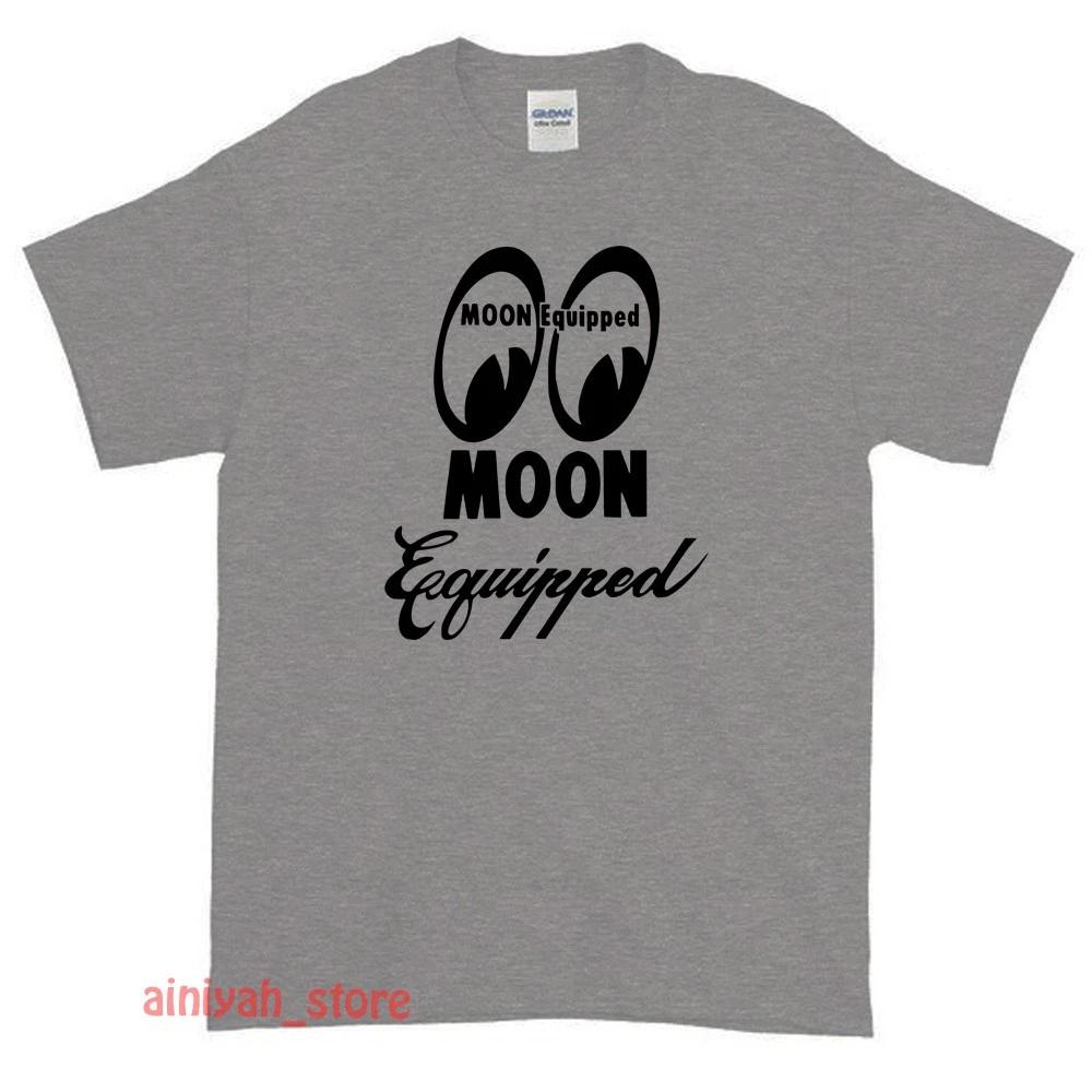 New Mooneyes Moon Equipped Logo Men s Funny T shirt USA Size S-XXL L