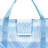 COLORFUL CANDY STYLE Melodica Case, Water-Repellent and Lightweight, Polka Dot and Lace Ribbon Design (Light Blue), Water-Repellent, Lightweight,