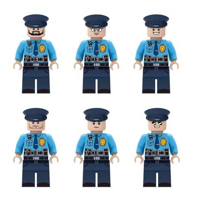 8 Stück Police City Minifiguren Puppe Montageblöcke Ziegel Kindergeschenke Anime Charakter Modellbausätze Kinder Lernspielzeug