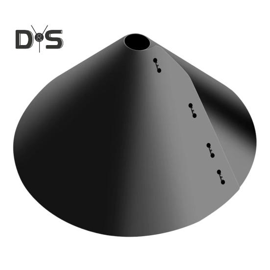 

PP Squirrel Proof Baffle Post Mounted Squirrel Guard Stopper for Outdoor Birds Feeder Pole And Shepherd Hooks 30cm