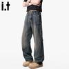 CHOCOOLATEit Men's Vintage Loose Straight Jeans