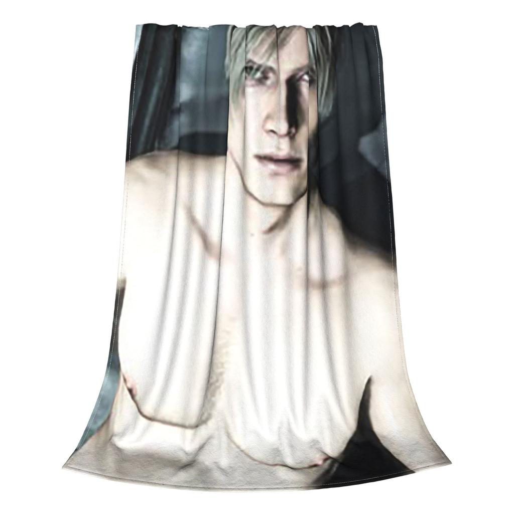 L-Leon Kennedy Game Blanket Portable Fleece Sofa Throw Blanket for Couch Bedding Travel Throws Bedspread Quilt