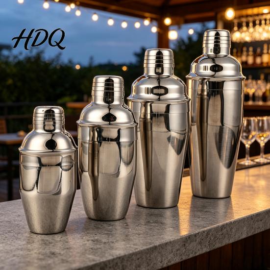 Cocktail Shaker for Bartending Stainless Steel Cup Leak-Proof Martini Mirror Polished Three Piece Bartender Tool Easy Cleaning Mixer Bar And Milk Tea