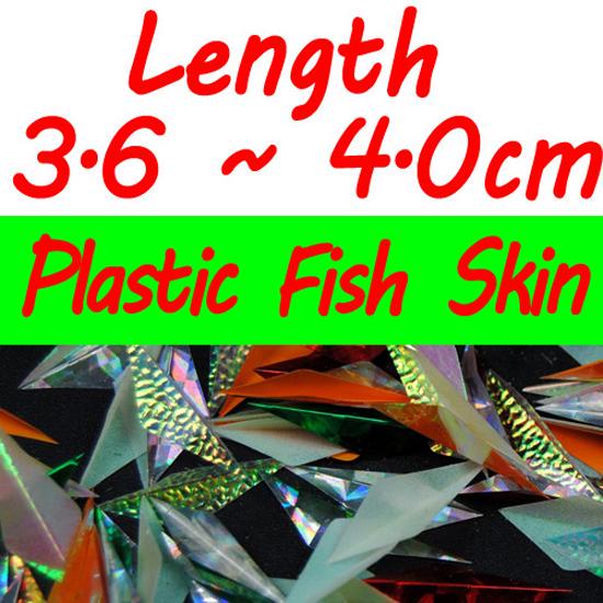 Bimoo 280 Stück/Beutel, vorgeschnittene Flash-Sabiki-Fischhaut, Kunststoff-Sabiki-Flügel, glänzende Farbe, gemischt für die Herstellung von Köder-Rigs