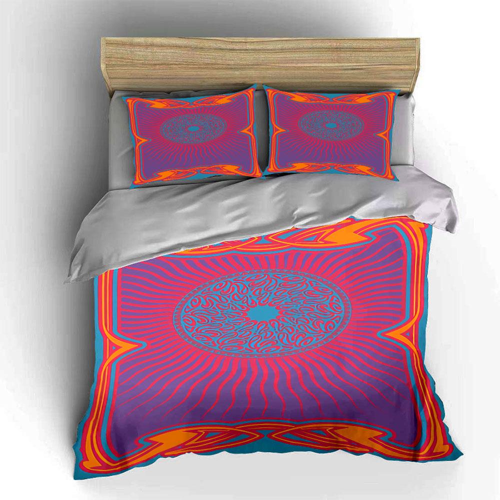 Abstract swirling central circle. Bedding sets Duvet cover sets Duvet covers Pillowcases(1 * Duvet Cover 2 * Pillowcases without duvet insert)