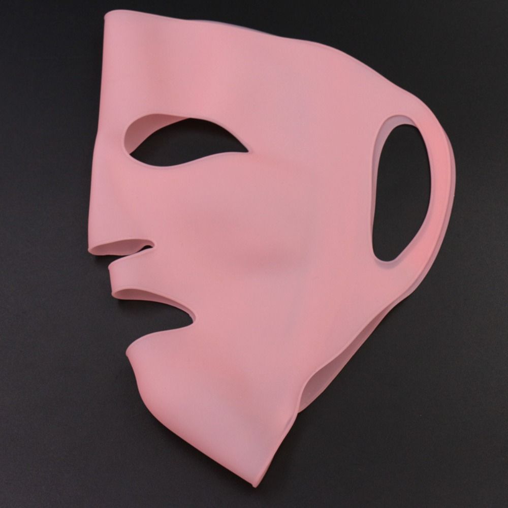 Hanging Ear Fixed 3D Silicone Face Mask Holder Masks Holder Gel Sheet Mask Facial Masks Cover pink